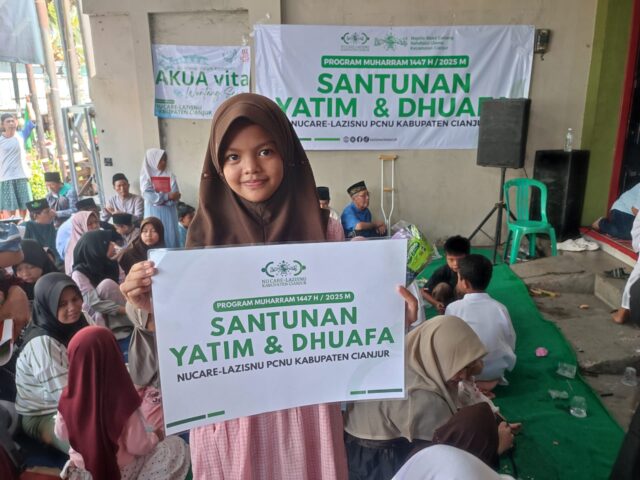 Santunan Yatim & Dhuafa NU Care-LAZISNU Cianjur, Senin 07 Juli 2025 (Foto LAZISNU Cianjur)
