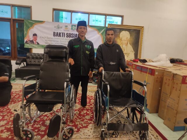 enyaluran Alat Bantu Disabilitas dari Kementerian Sosial RI pada Hari Selasa 08/07/2025 (Foto : NU Care Cianjur)